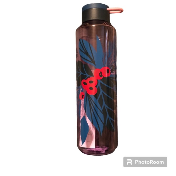 NWT (1) Starbucks 2021 Retired Holiday Water bottle 24 Oz Holly - Picture 3 of 8